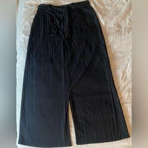 Vintage maxi skirt with tie belt and split